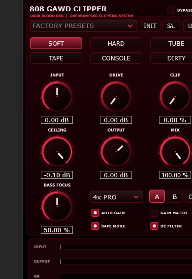 808 GAWD CLIPPER plugin interface